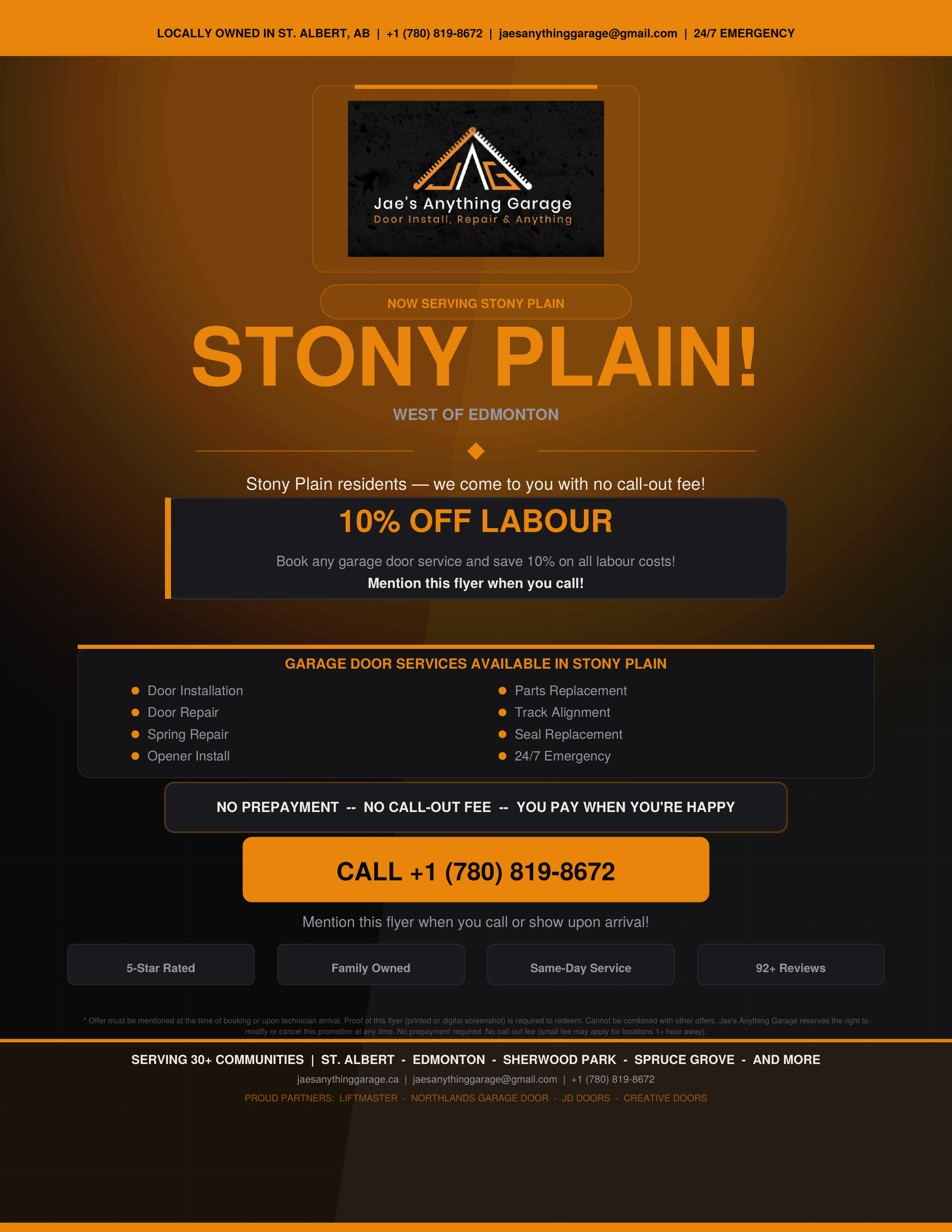 Stony Plain Promo Flyer