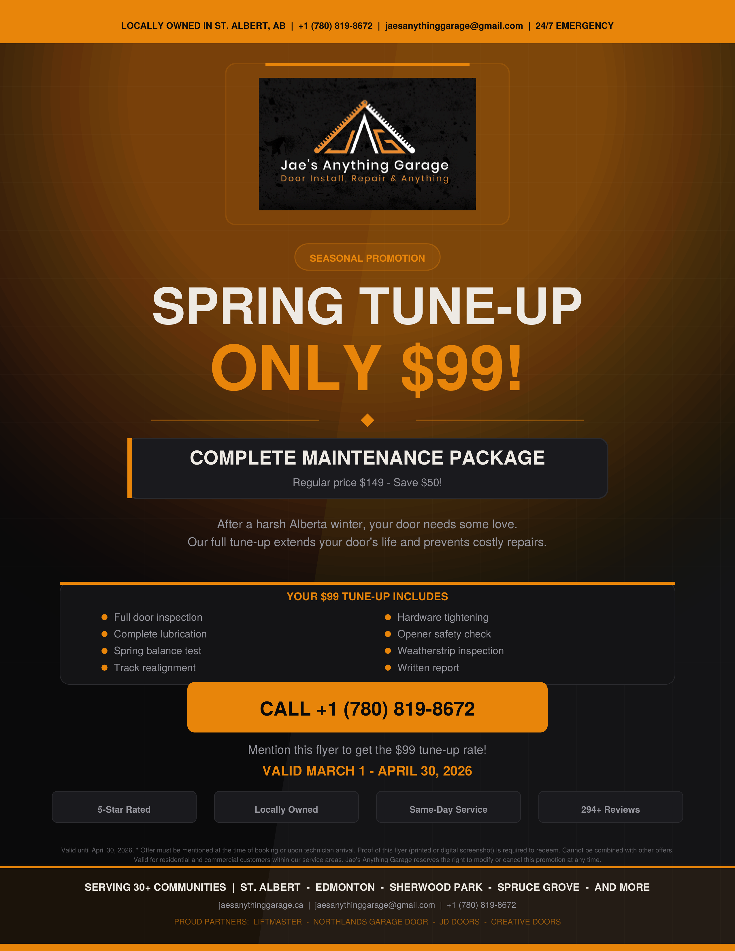 Spring Tune-Up $99 Promo